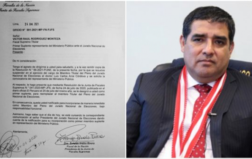 Ministerio Público: Fiscal Víctor Rodríguez fue notificado sin inconvenientes sobre incorporación al JNE